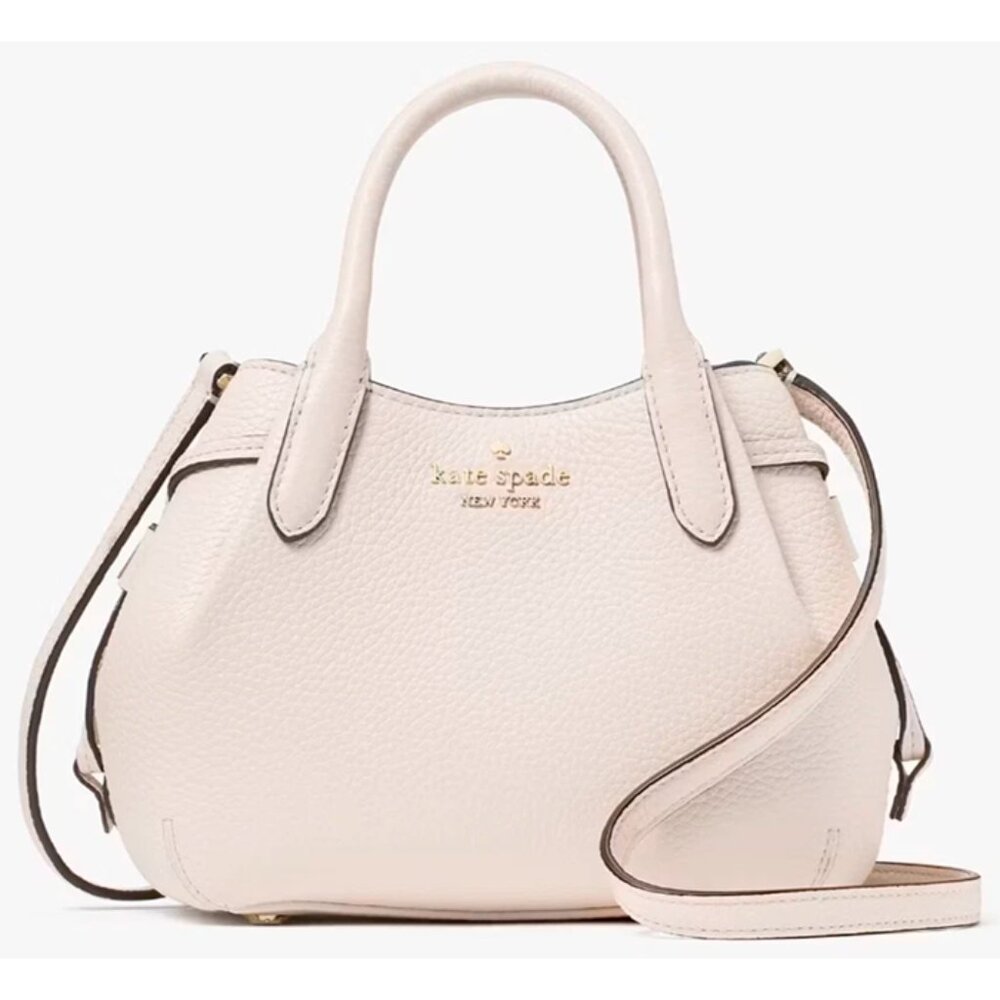 G Kate Spade Dumpling Parchment White Leather Mini Satchel Bag KI859 NWT $329